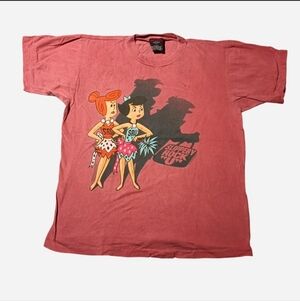 Vintage 1990s The Flintstones  Wilma and Betty Shadow T-Shirt